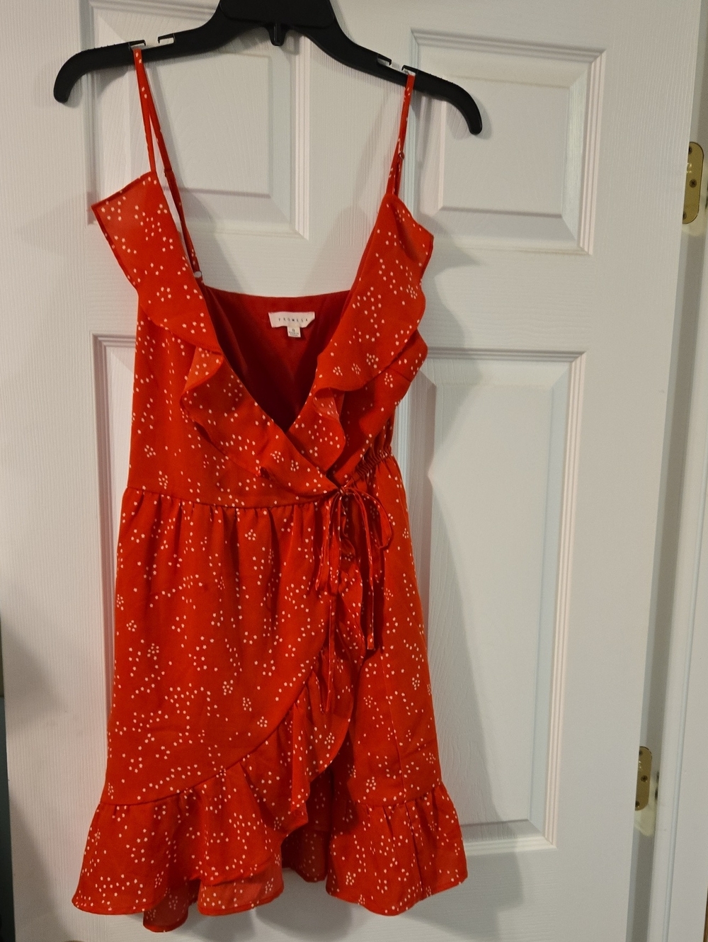 Promesa Red Star-Print Wrap Dress